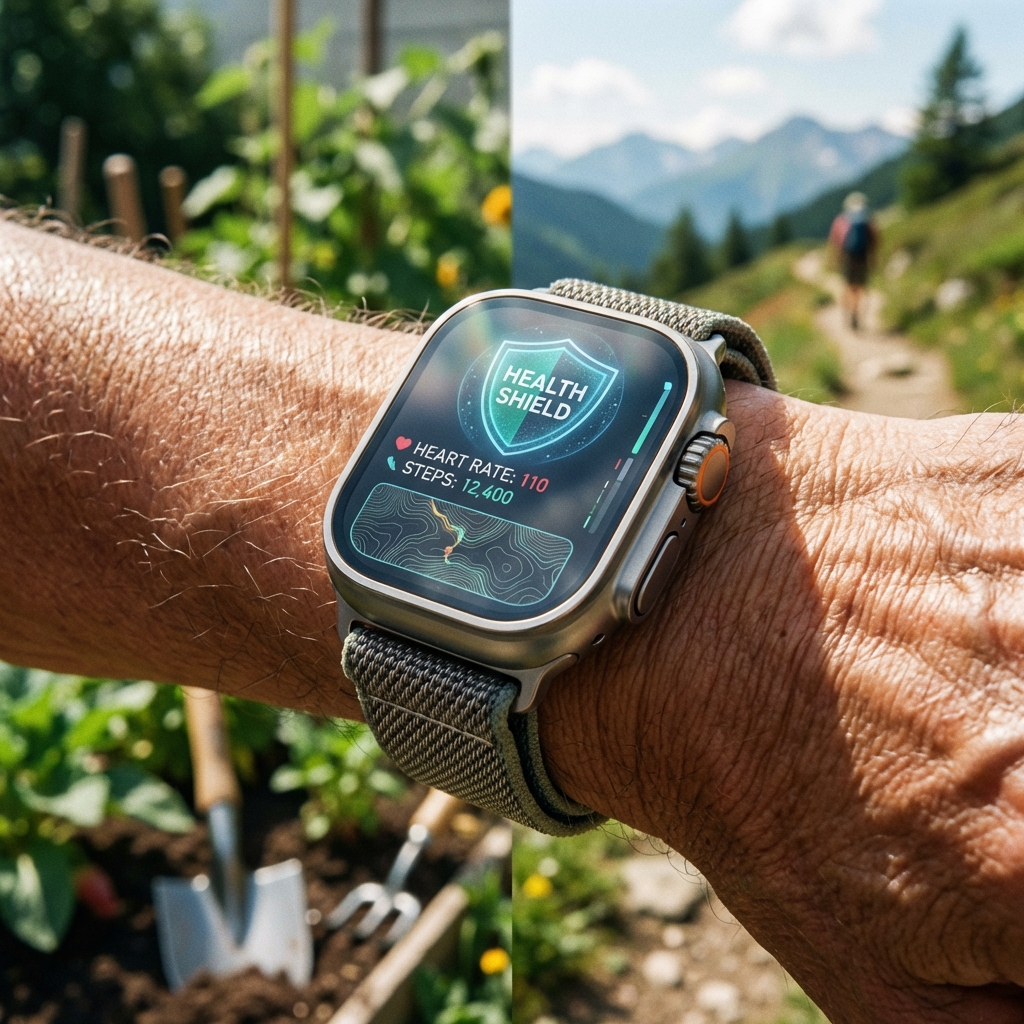 High-Tech watch for active senior