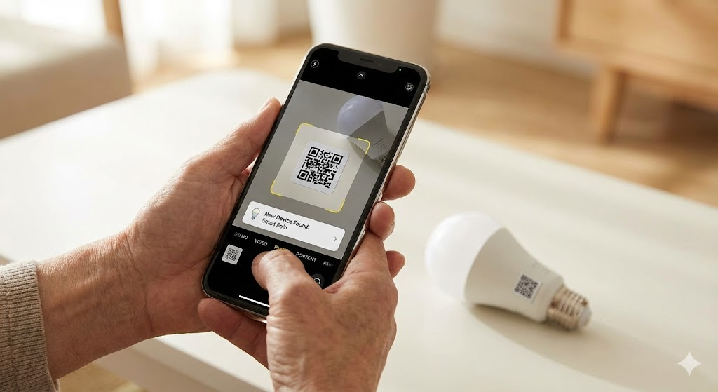 Scanning a QR Code for setup